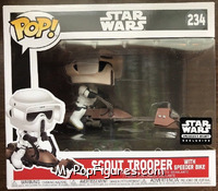 Scout Trooper with Speeder Bike from Star Wars - Pop! Vinyl Figures manufactured by Funko [Front]