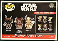 Teebo / Chief Chirpa / Logray from Star Wars - Pop! Sets manufactured by Funko [Back]