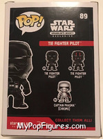 TIE Fighter Pilot (Black) from Star Wars - Pop! Vinyl Figures manufactured by Funko [Back]