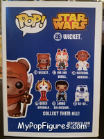 Wicket (Flocked) from Star Wars - Pop! Vinyl Figures manufactured by Funko [Back]