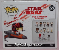 Poe Dameron with X-Wing from Star Wars - Last Jedi - Pop! Vinyl Figures manufactured by Funko [Back]