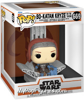 Bo-Katan Kryze (On the Throne) from Star Wars - Mandalorian - Pop! Vinyl Figures manufactured by Funko [Front]