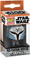 Bo-Katan Kryze (On the Throne) from Star Wars - Mandalorian - Pop! Keychains manufactured by Funko [Front]