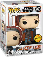 Bo-Katan Kryze (No Helmet) (Chase) from Star Wars - Mandalorian - Pop! Vinyl Figures manufactured by Funko [Front]