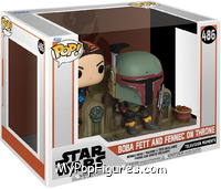 Boba Fett and Fennec on Throne from Star Wars - Mandalorian - Pop! Vinyl Figures manufactured by Funko [Front]