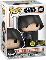 Luke Skywalker (Hood) (Glows in the Dark) from Star Wars - Mandalorian - Pop! Vinyl Figures manufactured by Funko [Front]