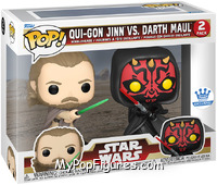 Qui-Gon Jinn vs. Darth Maul from Star Wars - Phantom Menace - 25th Anniversary Pop! manufactured by Funko [Front]