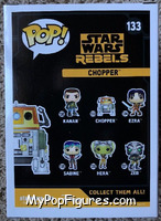 Chopper (Black) from Star Wars - Rebels - Pop! Vinyl Figures manufactured by Funko [Back]