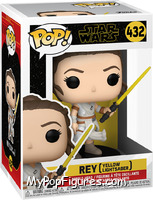 Rey (Yellow Lightsaber) from Star Wars - Rise of Skywalker - Pop! Vinyl Figures manufactured by Funko [Front]