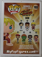 Ken from Street Fighter - Pop! Vinyl Figures manufactured by Funko [Back]