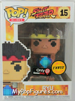 Ryu (8-Bit) (Chase) from Street Fighter - Pop! Vinyl Figures manufactured by Funko [Front]