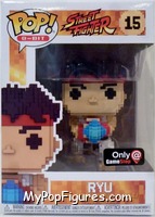 Ryu (8-Bit) from Street Fighter - Pop! Vinyl Figures manufactured by Funko [Front]