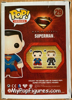 Superman from Superman - Superman Man of Steel Pop! manufactured by Funko [Back]