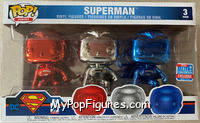 Superman (Chrome 3-Pack) from Superman - Superman Pop! manufactured by Funko [Front]