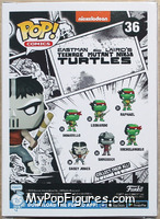 Casey Jones (Black & White) (Chase) from Teenage Mutant Ninja Turtles - Eastman and Laird's Pop! manufactured by Funko [Back]