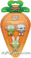 Donatello / Shredder / Michelangelo (Easter) from Teenage Mutant Ninja Turtles - Pocket Pop! manufactured by Funko [Front]