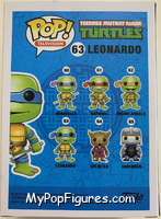 Leonardo (Gray) from Teenage Mutant Ninja Turtles - Pop! Vinyl Figures manufactured by Funko [Back]