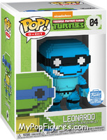 Leonardo (Neon) (8-Bit) from Teenage Mutant Ninja Turtles - Pop! Vinyl Figures manufactured by Funko [Front]