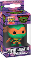 Michelangelo from Teenage Mutant Ninja Turtles - Mutant Mayhem Pop! Keychains manufactured by Funko [Front]