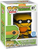 Michelangelo (Neon) (8-Bit) from Teenage Mutant Ninja Turtles - Pop! Vinyl Figures manufactured by Funko [Front]