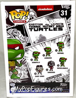 Raphael (Black & White) (Chase) from Teenage Mutant Ninja Turtles - Eastman and Laird's Pop! manufactured by Funko [Back]