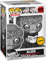 Alien (Black & White) (Chase) from They Live - Pop! Vinyl Figures manufactured by Funko [Front]