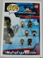 Hulk (Gladiator) (No Helmet) from Thor - Thor Ragnarok Pop! manufactured by Funko [Back]