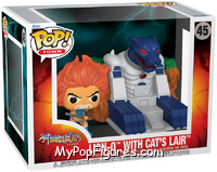 Lion-O with Cat's Lair from ThunderCats - Pop! Towns manufactured by Funko [Front]