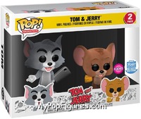 Tom & Jerry (Flocked) from Tom and Jerry - Pop! Sets manufactured by Funko [Front]