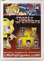 Bumblebee from Transformers - Pop! Vinyl Figures manufactured by Funko [Back]