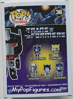 Nemesis Prime from Transformers - Pop! Vinyl Figures manufactured by Funko [Back]