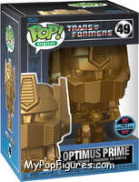 Optimus Prime (Gold) (NFT Release) from Transformers - Pop! Digital manufactured by Funko [Front]