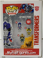 Optimus Prime (Metallic) from Transformers - Pop! Vinyl Figures manufactured by Funko [Back]