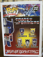 Optimus Prime (Metallic) from Transformers - Pop! Vinyl Figures manufactured by Funko [Back]