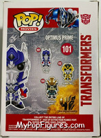 Optimus Prime from Transformers - Pop! Vinyl Figures manufactured by Funko [Back]