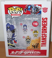 Optimus Prime (Sword) from Transformers - Pop! Vinyl Figures manufactured by Funko [Back]