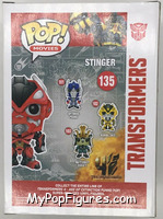 Stinger from Transformers - Pop! Vinyl Figures manufactured by Funko [Back]