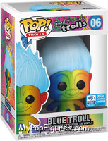 Blue Troll (Rainbow) from Trolls - Good Luck Trolls Pop! manufactured by Funko [Front]