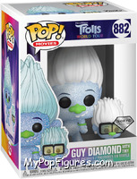 Guy Diamond with Tiny (Diamond) from Trolls - Trolls World Tour Pop! manufactured by Funko [Front]