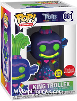 King Trollex (Glows in the Dark) from Trolls - Trolls World Tour Pop! manufactured by Funko [Front]