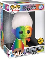 Rainbow Troll (Super Sized) (Chase) from Trolls - Good Luck Trolls Pop! manufactured by Funko [Front]