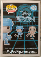 Tron (Glow in the Dark) (Metallic) (Chase) from Tron - Pop! Vinyl Figures manufactured by Funko [Back]