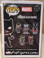 Black Panther (Venomized) from Venom - Pop! Vinyl Figures manufactured by Funko [Back]