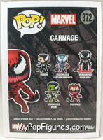 Carnage (Blades) from Venom - Pop! Vinyl Figures manufactured by Funko [Back]