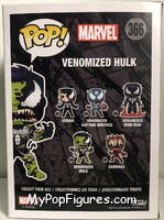 Hulk (Venomized) from Venom - Pop! Vinyl Figures manufactured by Funko [Back]