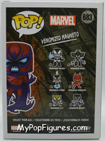 Magneto (Venomized) from Venom - Pop! Vinyl Figures manufactured by Funko [Back]