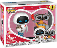 Eve & Wall-E (Valentine) from Wall-E - Pocket Pop! manufactured by Funko [Front]