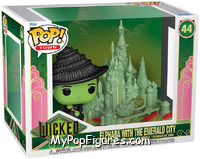 Elphaba with the Emerald City from Wicked - Pop! Towns manufactured by Funko [Front]