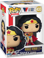 Wonder Woman (Classic with Cape) from Wonder Woman - WW80 Pop! manufactured by Funko [Front]