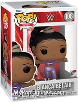 Bianca Belair (Purple Outfit) from WWE - Pop! Vinyl Figures manufactured by Funko [Front]